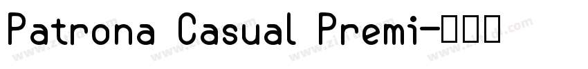 Patrona Casual Premi字体转换